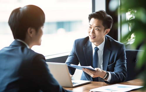 完全オーダーメイドカリキュラム - 学習プランナーとのカウンセリング風景